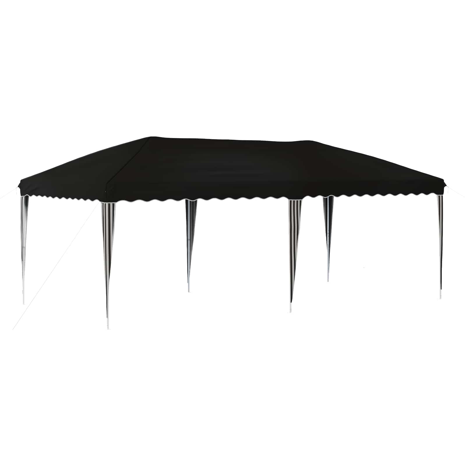 Rastezljivi šator za zabave 575 x 290 x 245 cm Crna