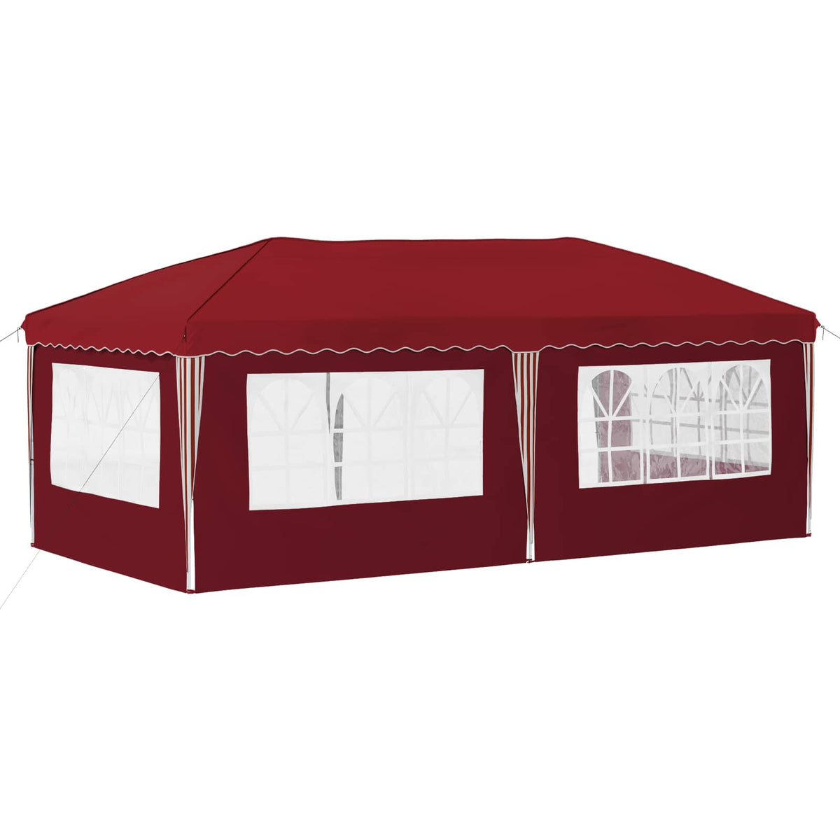 Rastezljivi šator za zabave 575 x 289 x 245 cm Tamno crvena