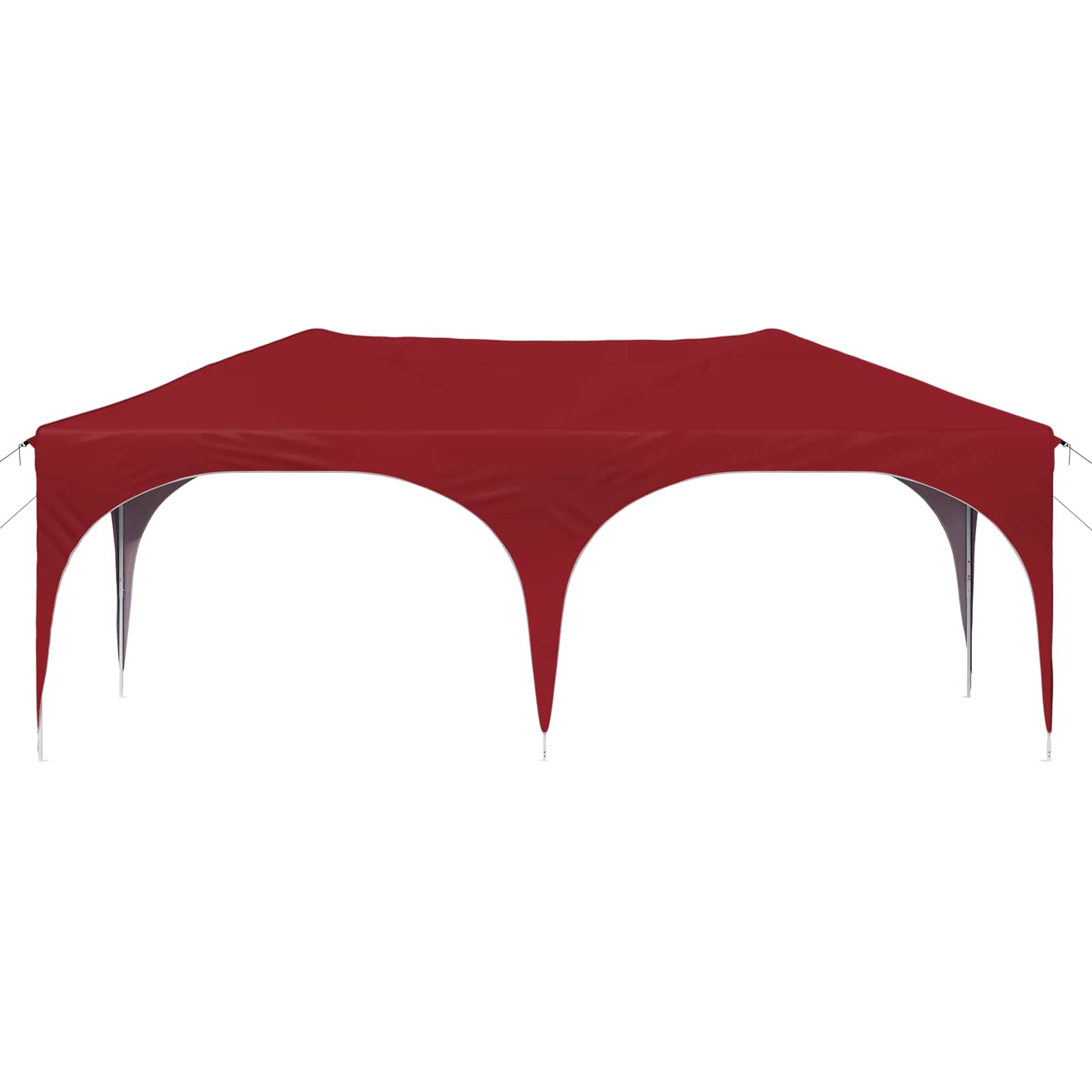 Rastezljivi šator za zabave Tamno crvena 575 x 288 x 245 cm