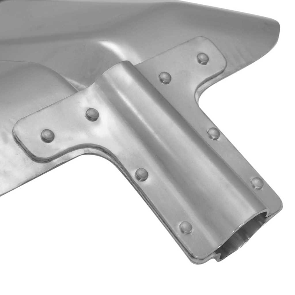 Glava lopate Srebrno 45 x 38 cm Aluminij
