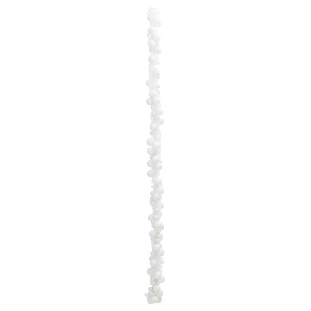 Garland od božićnih kuglica Bijelo 186 cm Polistiren