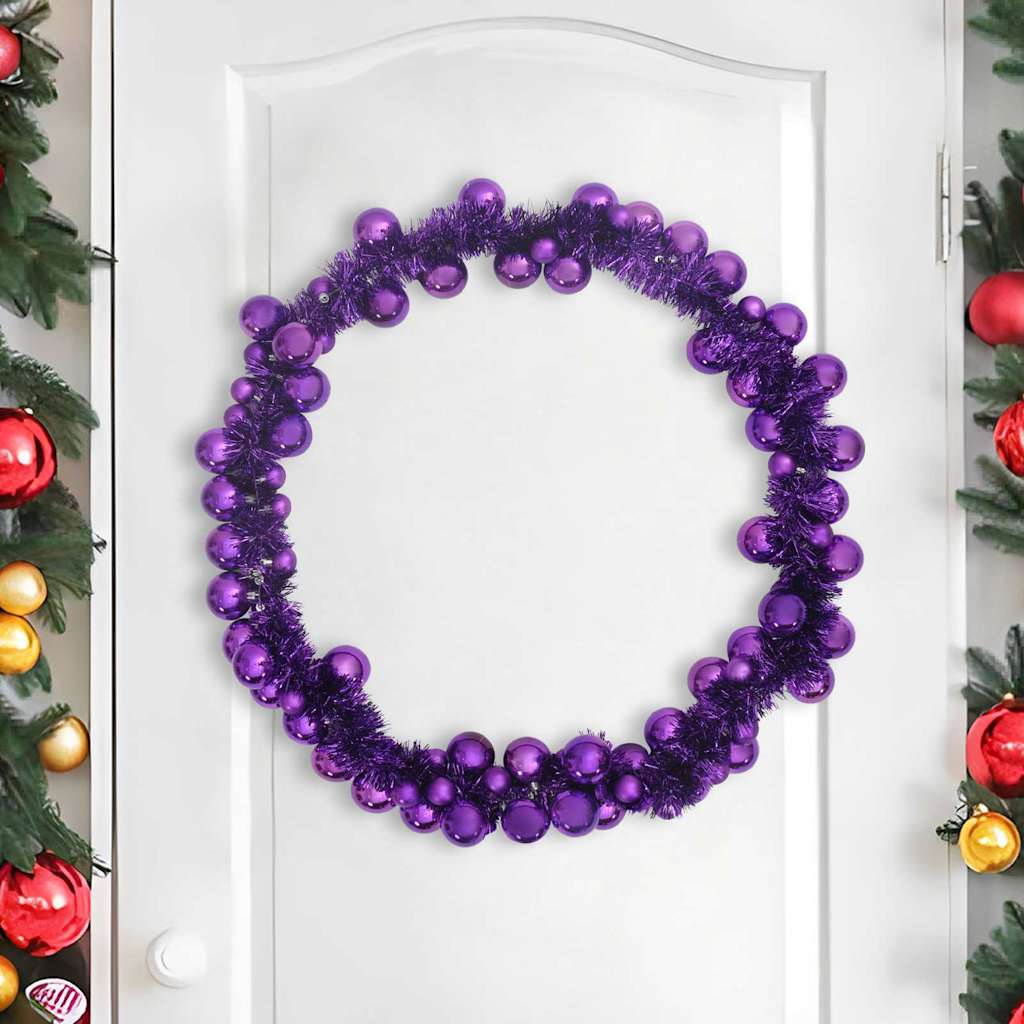 Garland od božićnih kuglica Lila 186 cm Polistiren