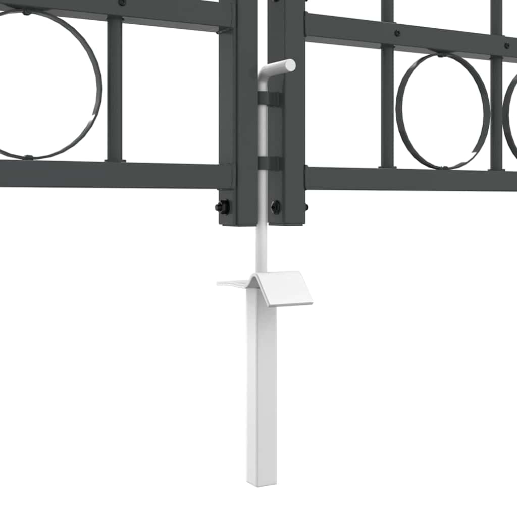 Vrata Ograde za Vrt s Arhivnim Vrh Assen Siva 500 x 100 cm