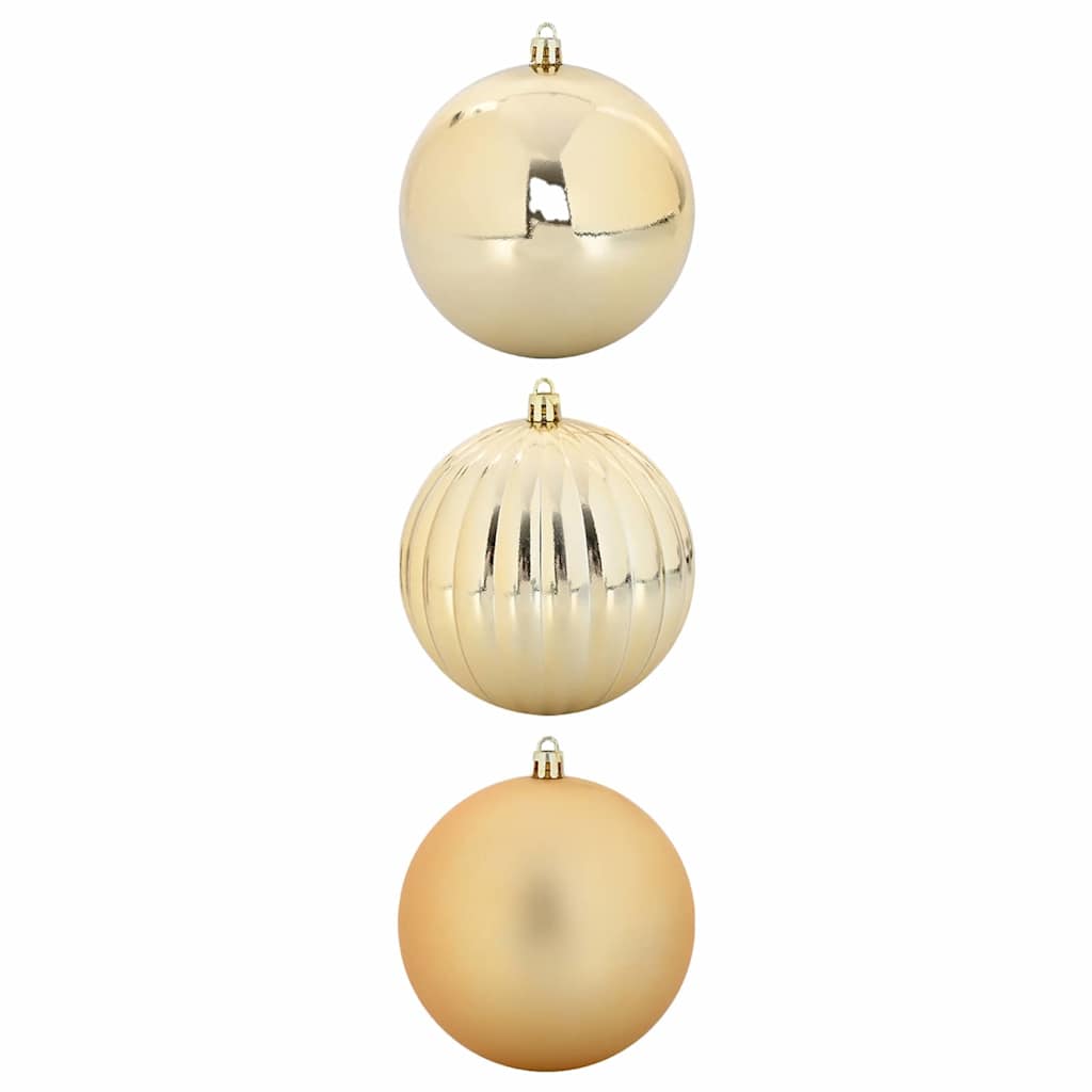 Set božićnih kuglica XXL 3 pcs Zlatno Plastika