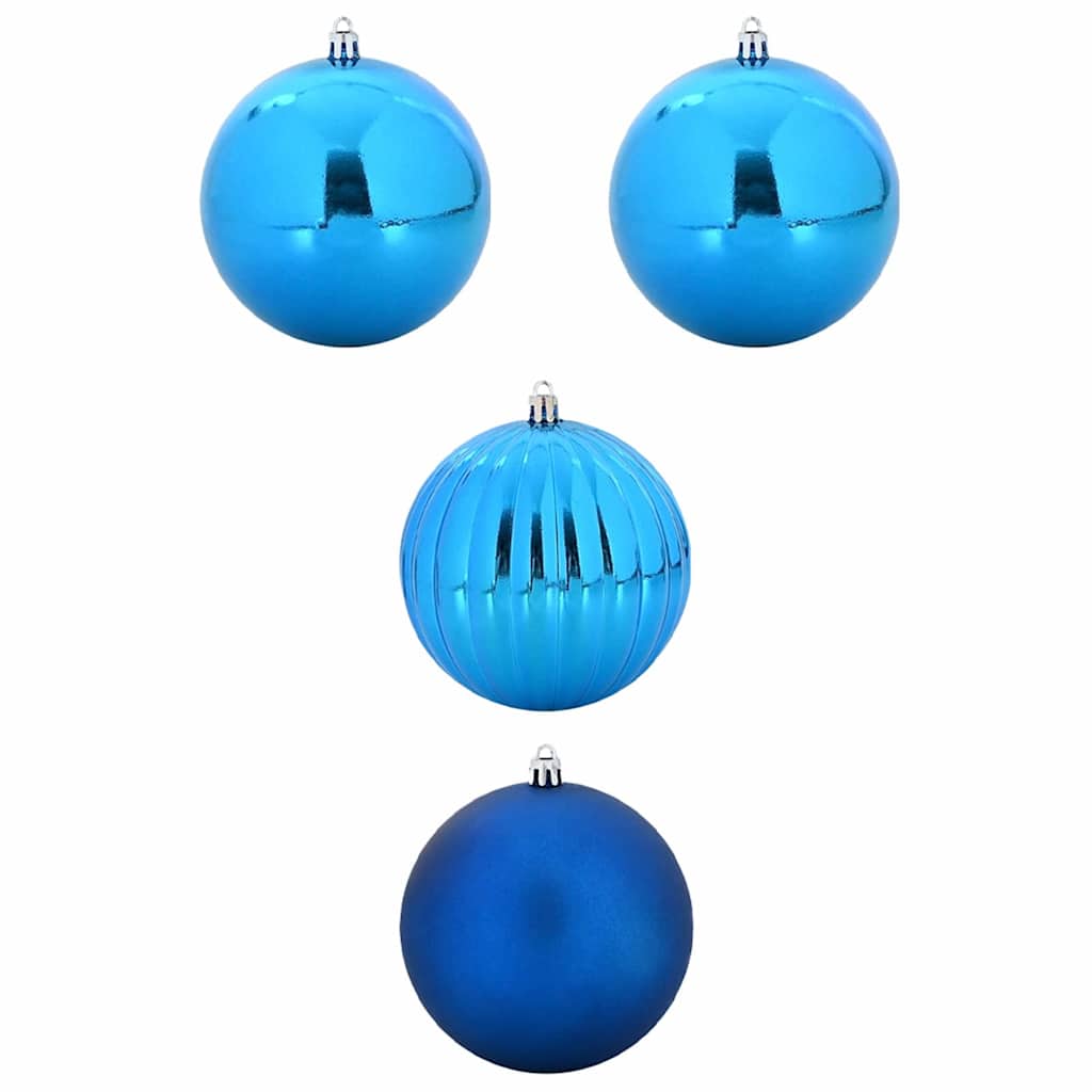 Set božićnih kuglica XXL 4 pcs Plava Plastika