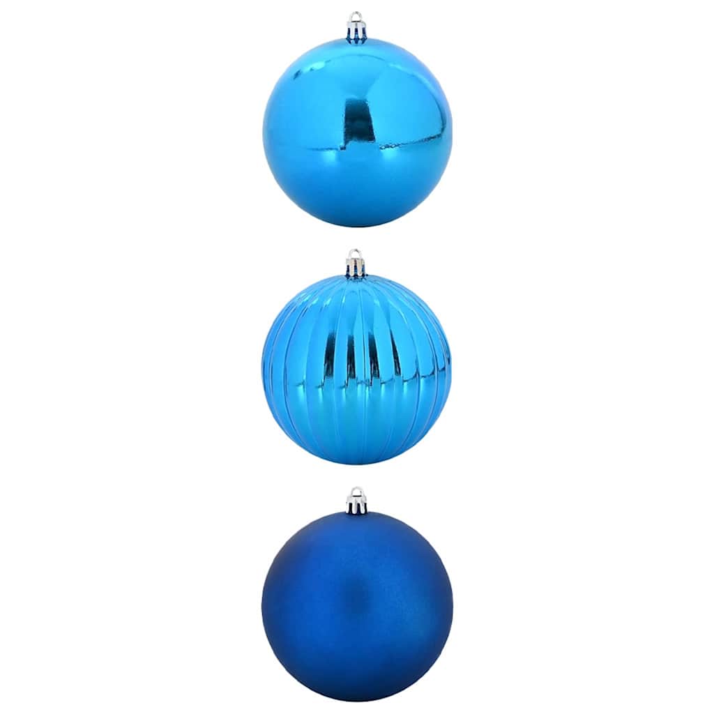 Set božićnih kuglica XXL 3 pcs Plava Plastika