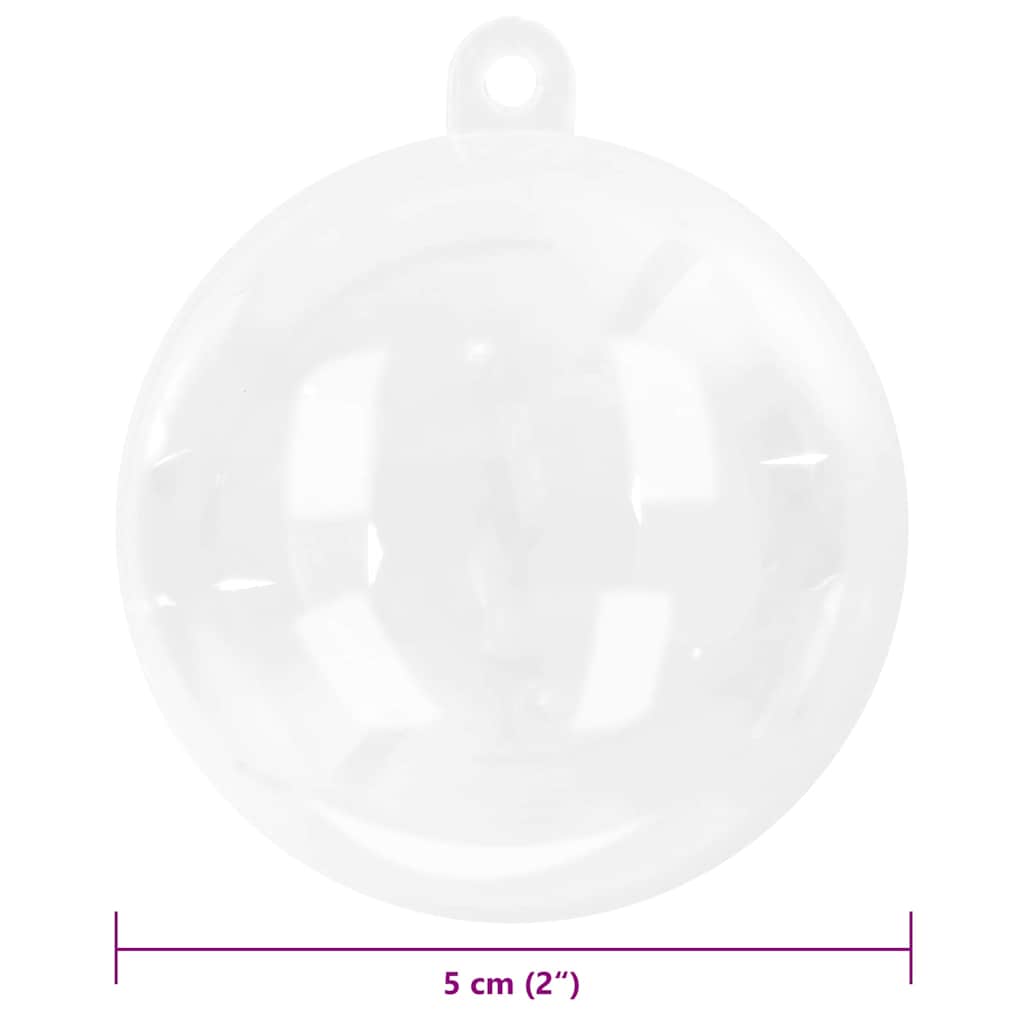 Set Božićnih Ukrasnih Kuglica 200 pcs *Transparent*an Ø 5 cm