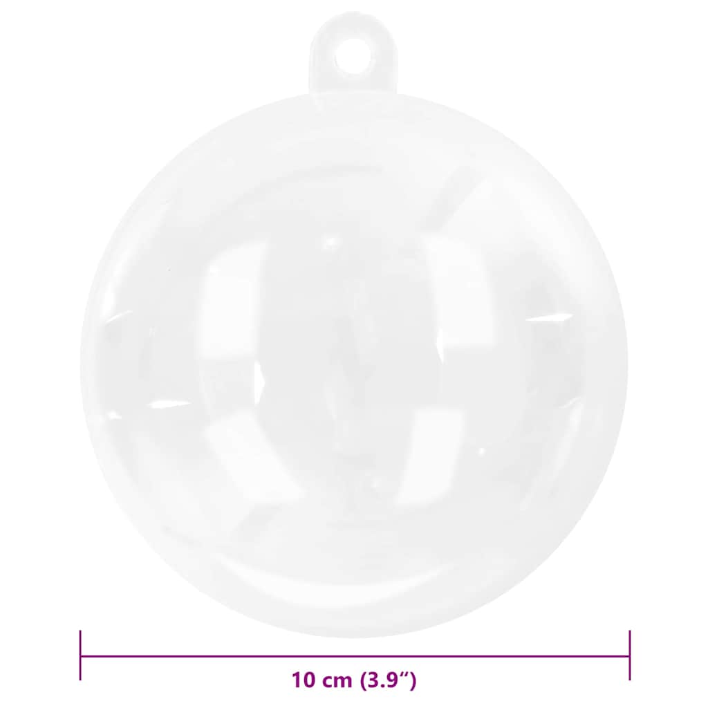 Set Božićnih Ukrasnih Kuglica 100 pcs *Transparent*an Ø 10 cm