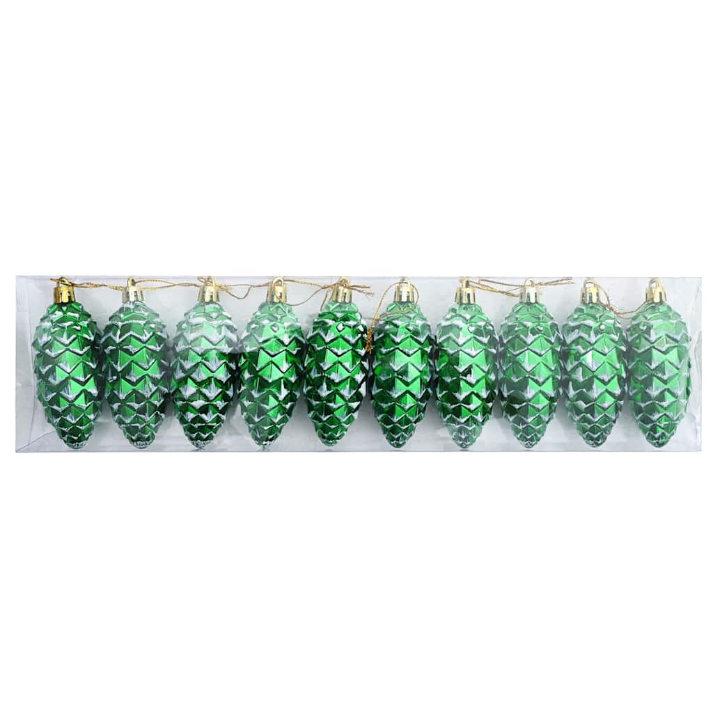 Božićna kuglica s četinicom 40 pcs Zelena Plastika