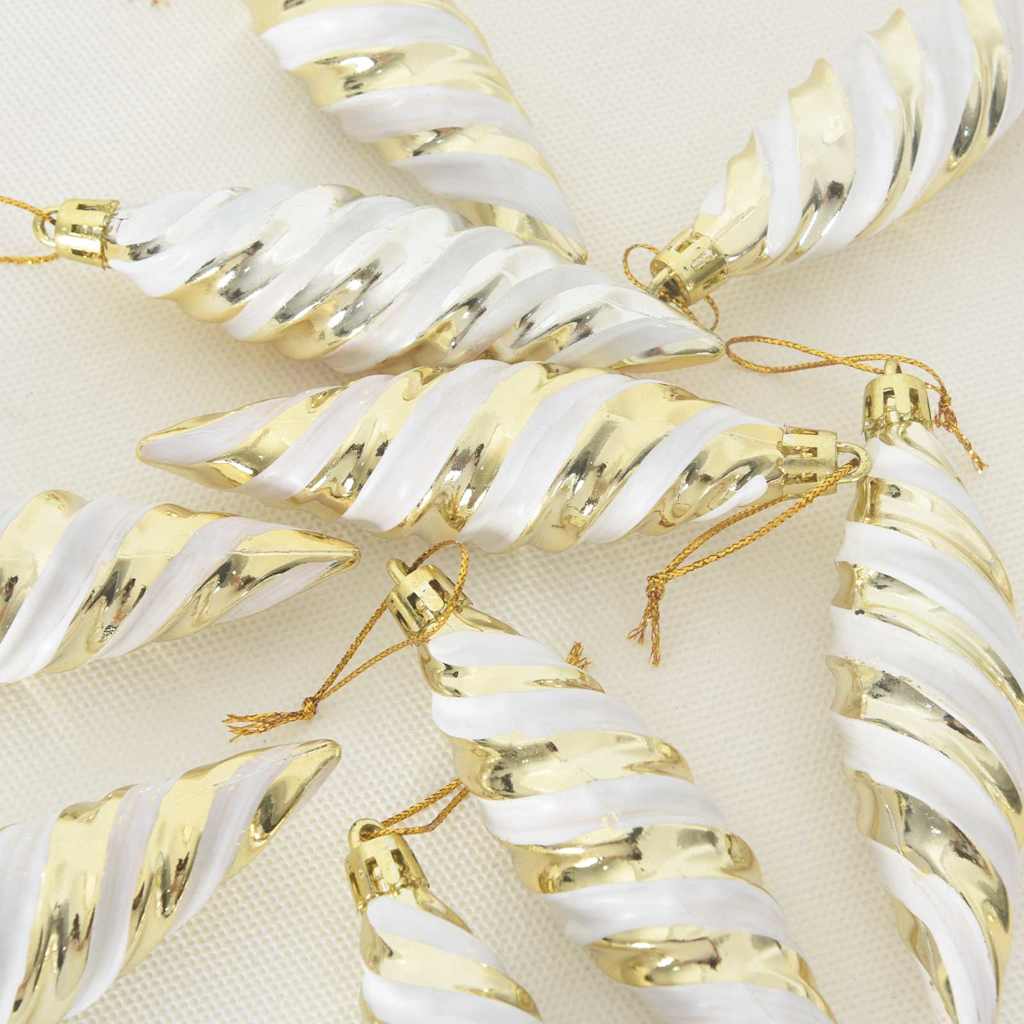 Božićna spirala u obliku kugle 40 pcs Zlatno Plastika