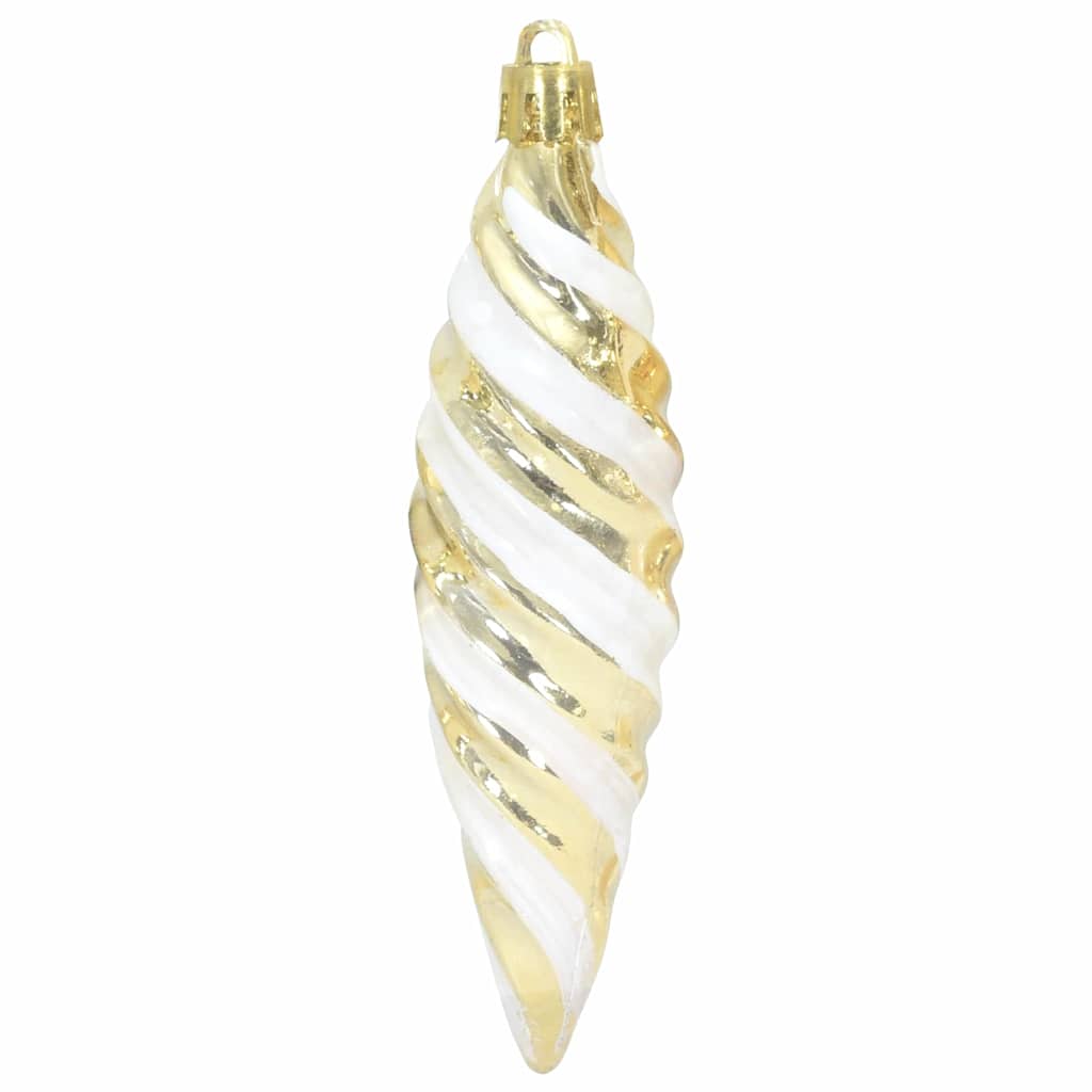Božićna spirala u obliku kugle 40 pcs Zlatno Plastika
