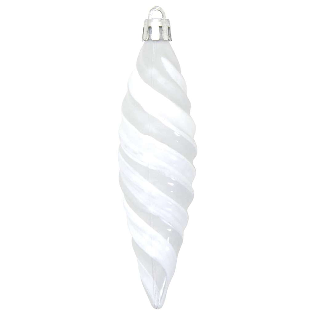 Božićna spirala u obliku kugle 40 pcs Bijelo Plastika