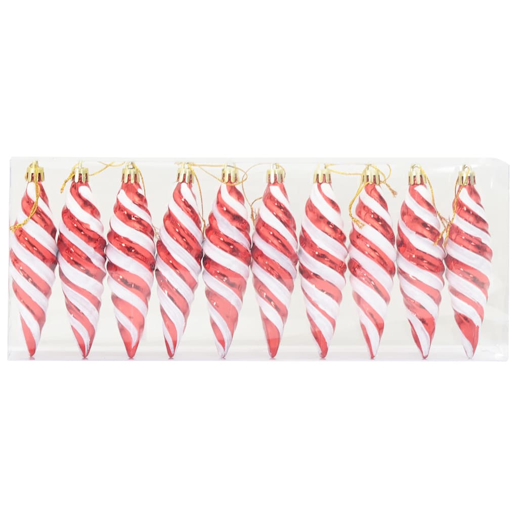 Božićna spirala u obliku kugle 40 pcs Crvena Plastika