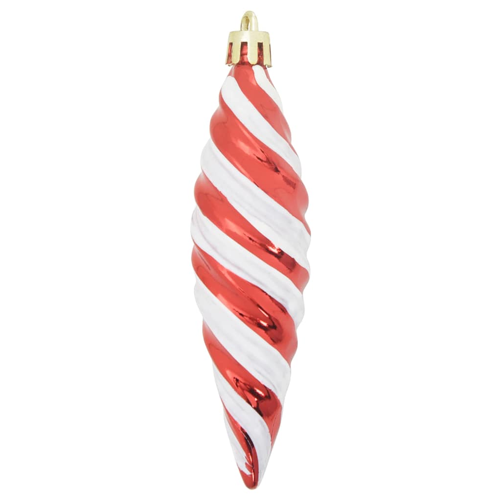 Božićna spirala u obliku kugle 40 pcs Crvena Plastika