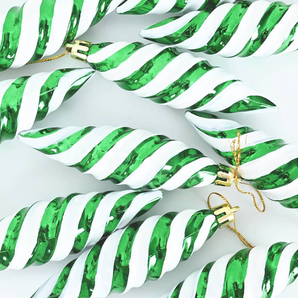 Božićna spirala u obliku kugle 40 pcs Zelena Plastika