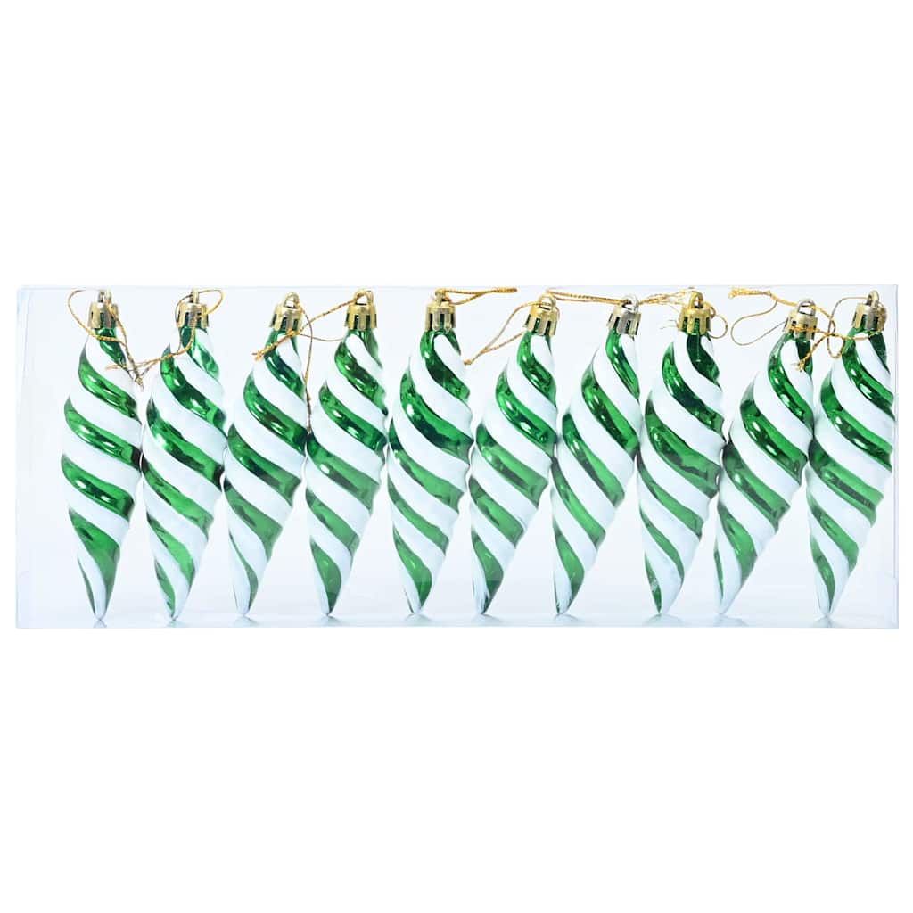 Božićna spirala u obliku kugle 40 pcs Zelena Plastika
