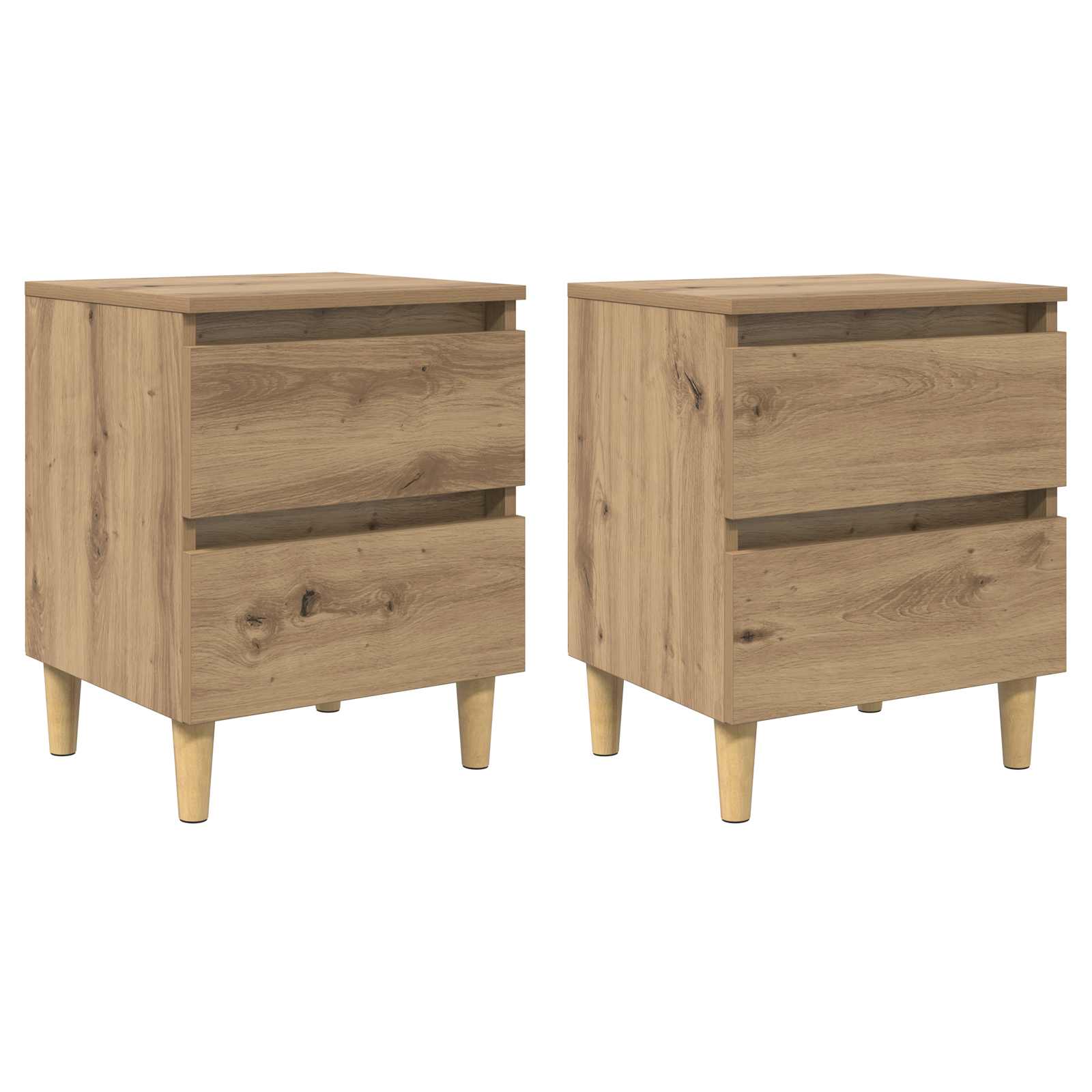 Krevetne ormariće 2 pcs Umjetnički hrast 40 x 35 x 50 cm