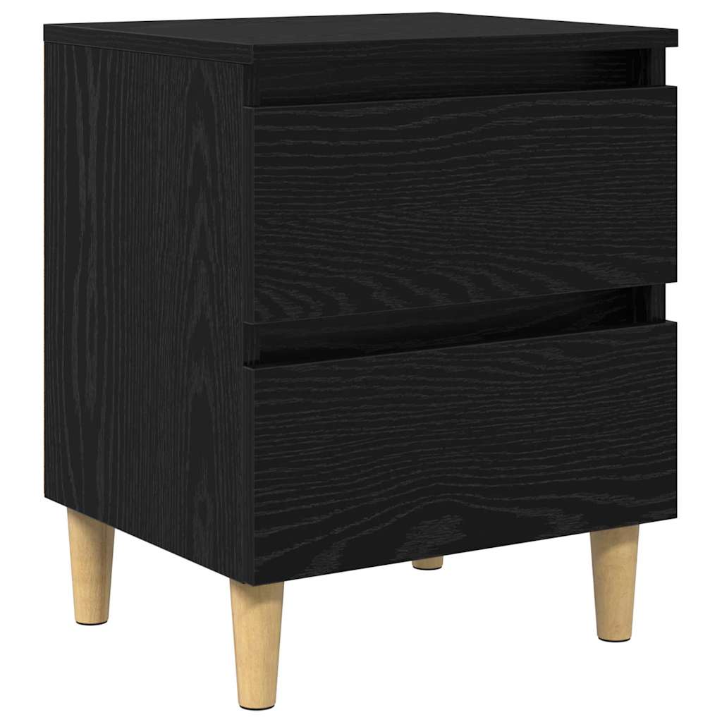 Krevetne ormariće s ladicama 2 pcs Crni hrast 40 x 35 x 50 cm