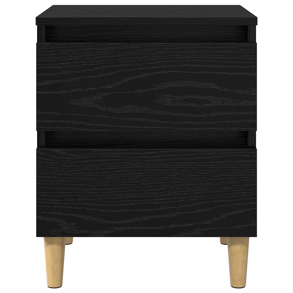 Krevetne ormariće s ladicama 2 pcs Crni hrast 40 x 35 x 50 cm