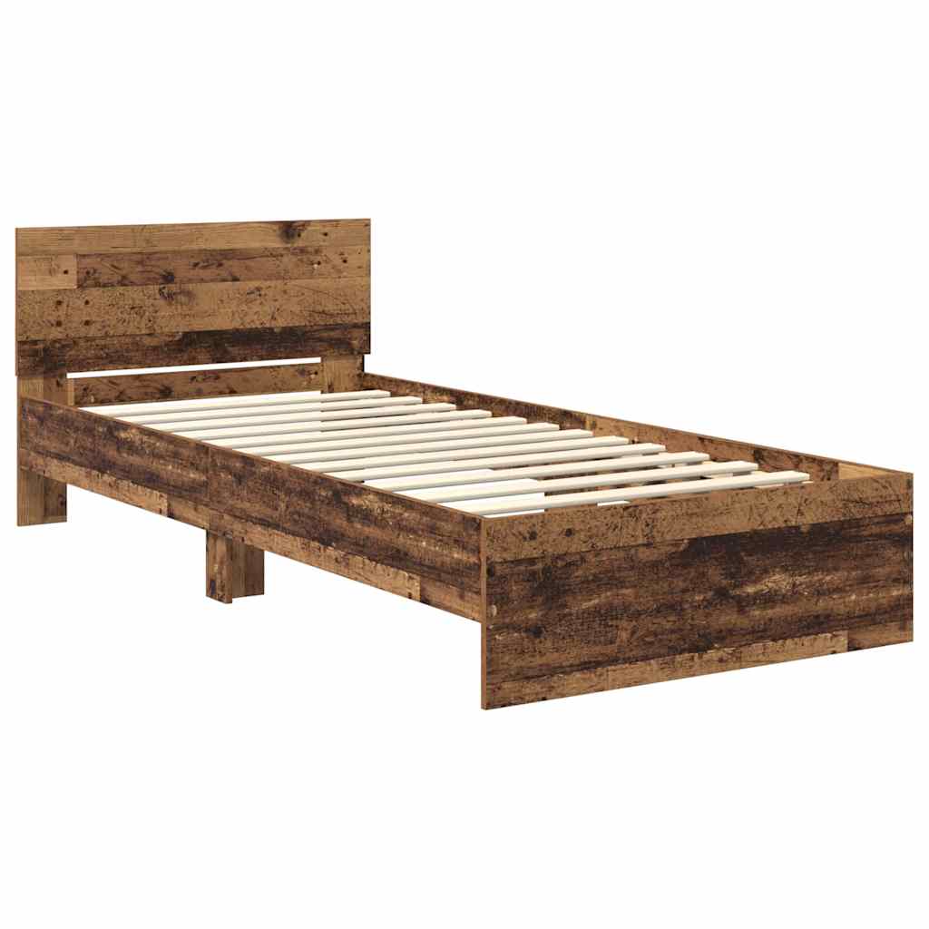 Krevetna konstrukcija Staro drvo 90 x 200 cm Konstruirano drvo