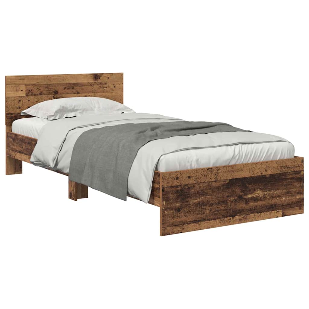 Krevetna konstrukcija Staro drvo 90 x 200 cm Konstruirano drvo