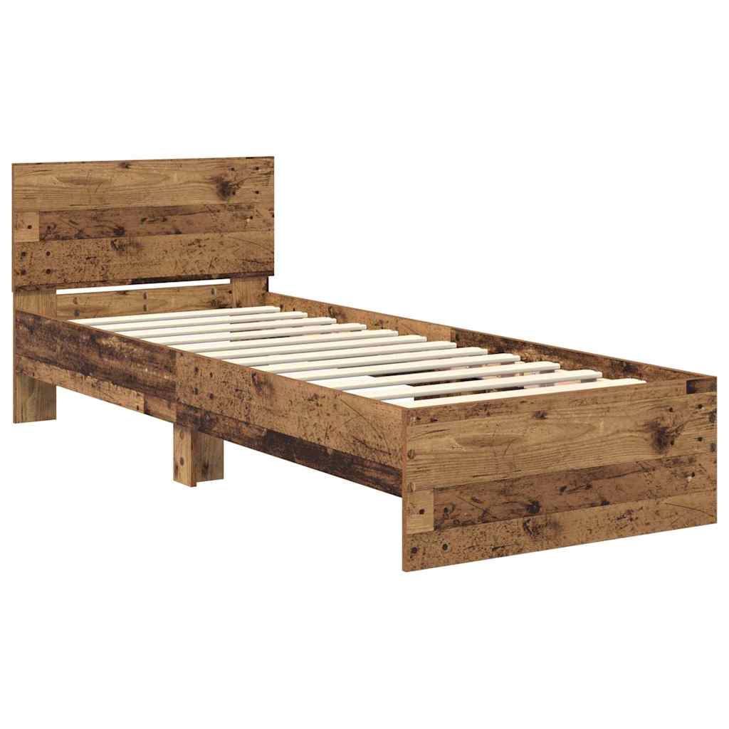 Krevetna konstrukcija Staro drvo 75 x 190 cm Konstruirano drvo