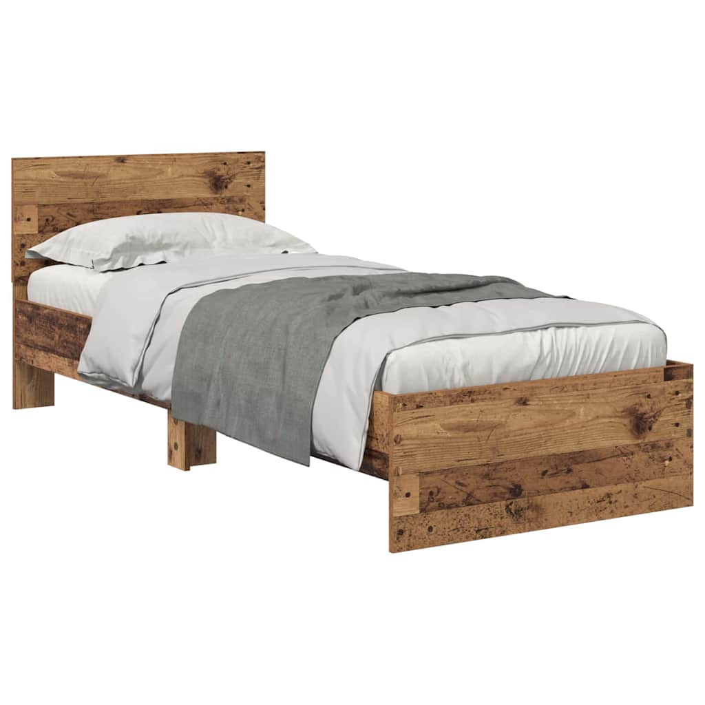 Krevetna konstrukcija Staro drvo 75 x 190 cm Konstruirano drvo