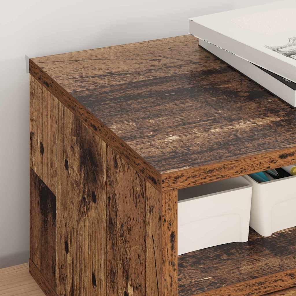 Držač za printer Staro drvo 40 x 32 x 24 cm Konstruirano drvo