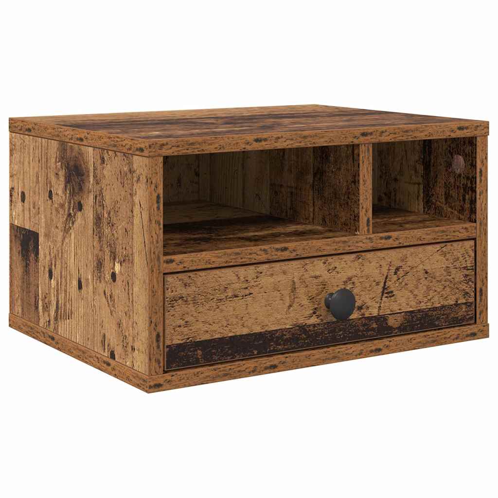 Držač za printer Staro drvo 40 x 32 x 24 cm Konstruirano drvo