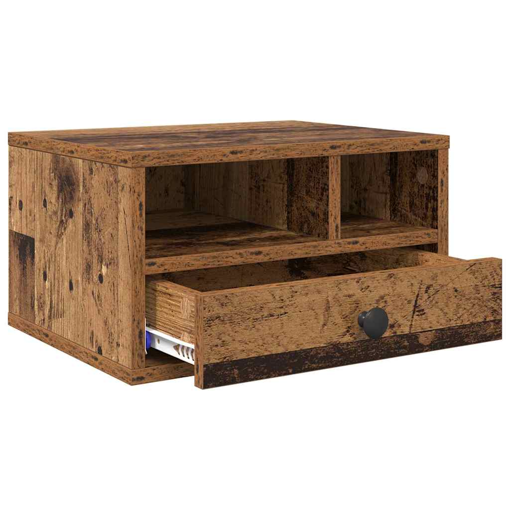 Držač za printer Staro drvo 40 x 32 x 24 cm Konstruirano drvo