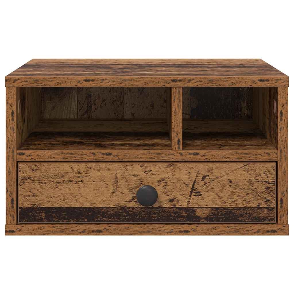 Držač za printer Staro drvo 40 x 32 x 24 cm Konstruirano drvo