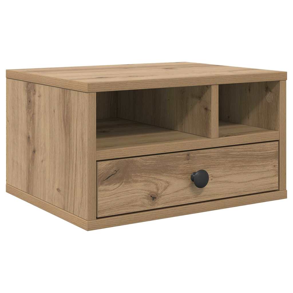 Držač za printer s ladicama Umjetnički hrast 40 x 32 x 24 cm
