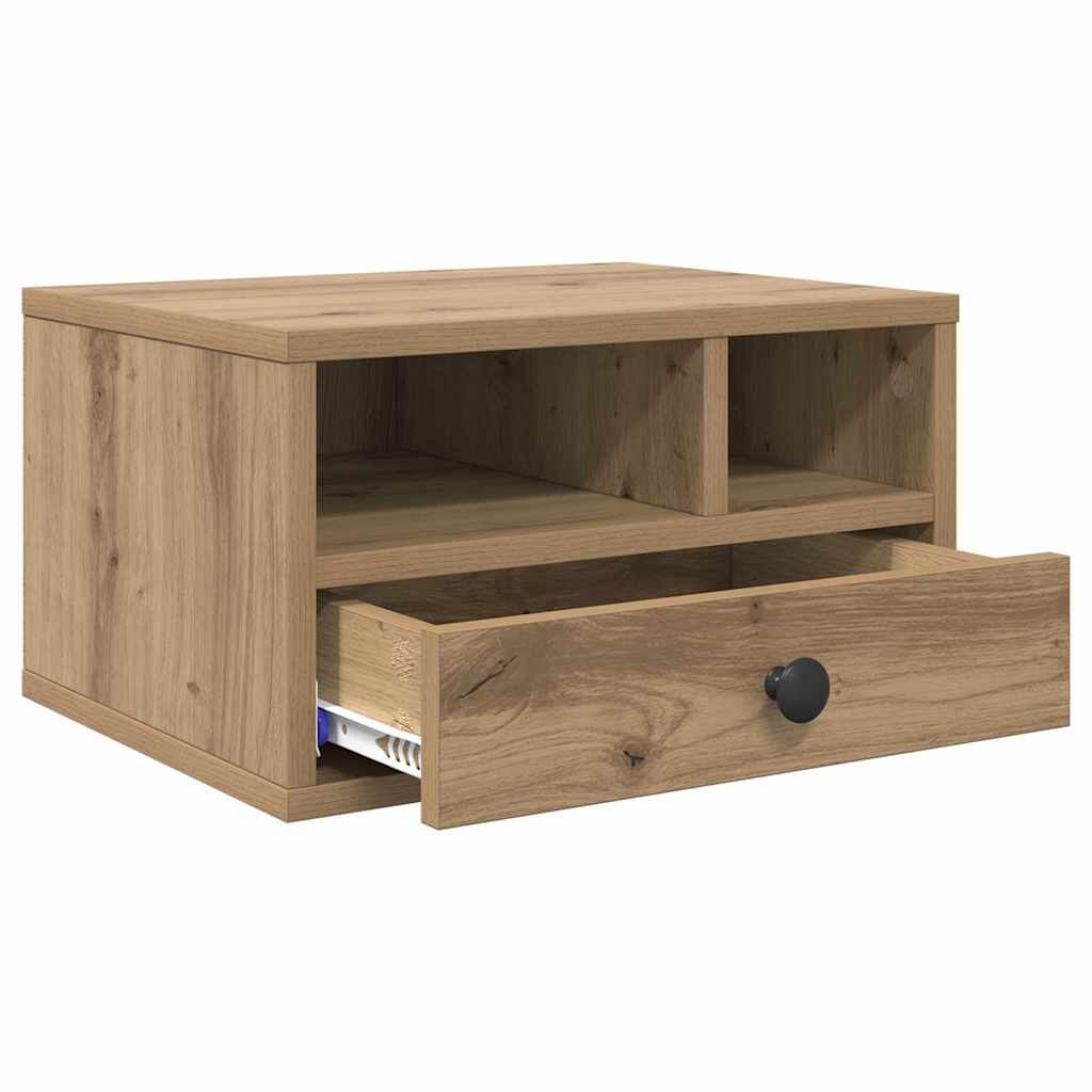 Držač za printer s ladicama Umjetnički hrast 40 x 32 x 24 cm