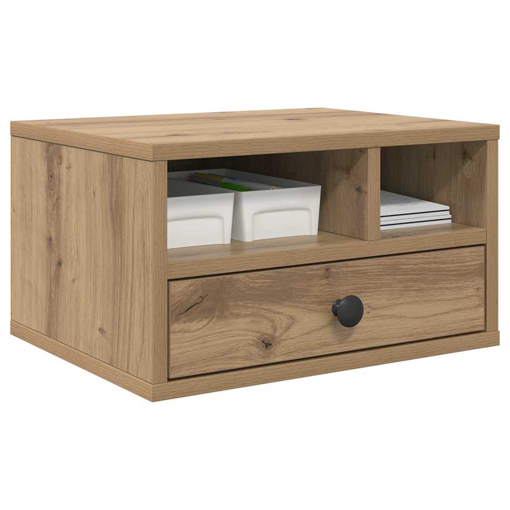 Držač za printer s ladicama Umjetnički hrast 40 x 32 x 24 cm