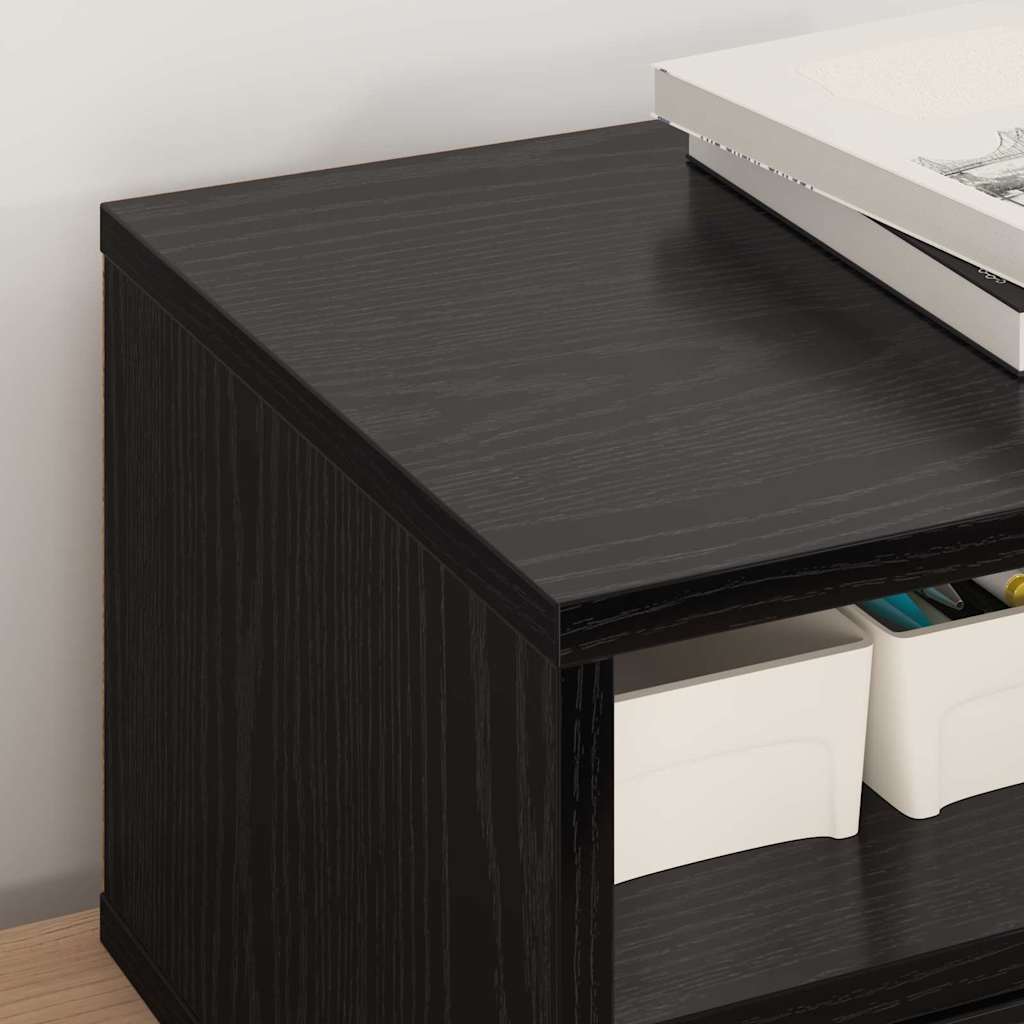 Držač za printer Crni hrast 40 x 32 x 24 cm Konstruirano drvo
