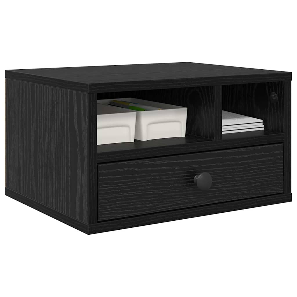 Držač za printer Crni hrast 40 x 32 x 24 cm Konstruirano drvo