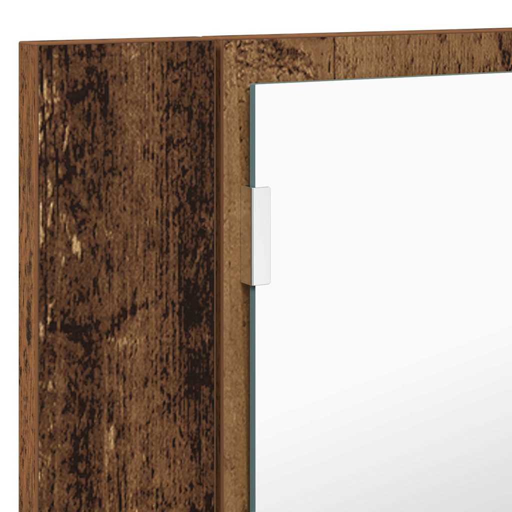 Kupaonski ormar s ogledalom Zidne Staro drvo 80 x 12 x 45 cm