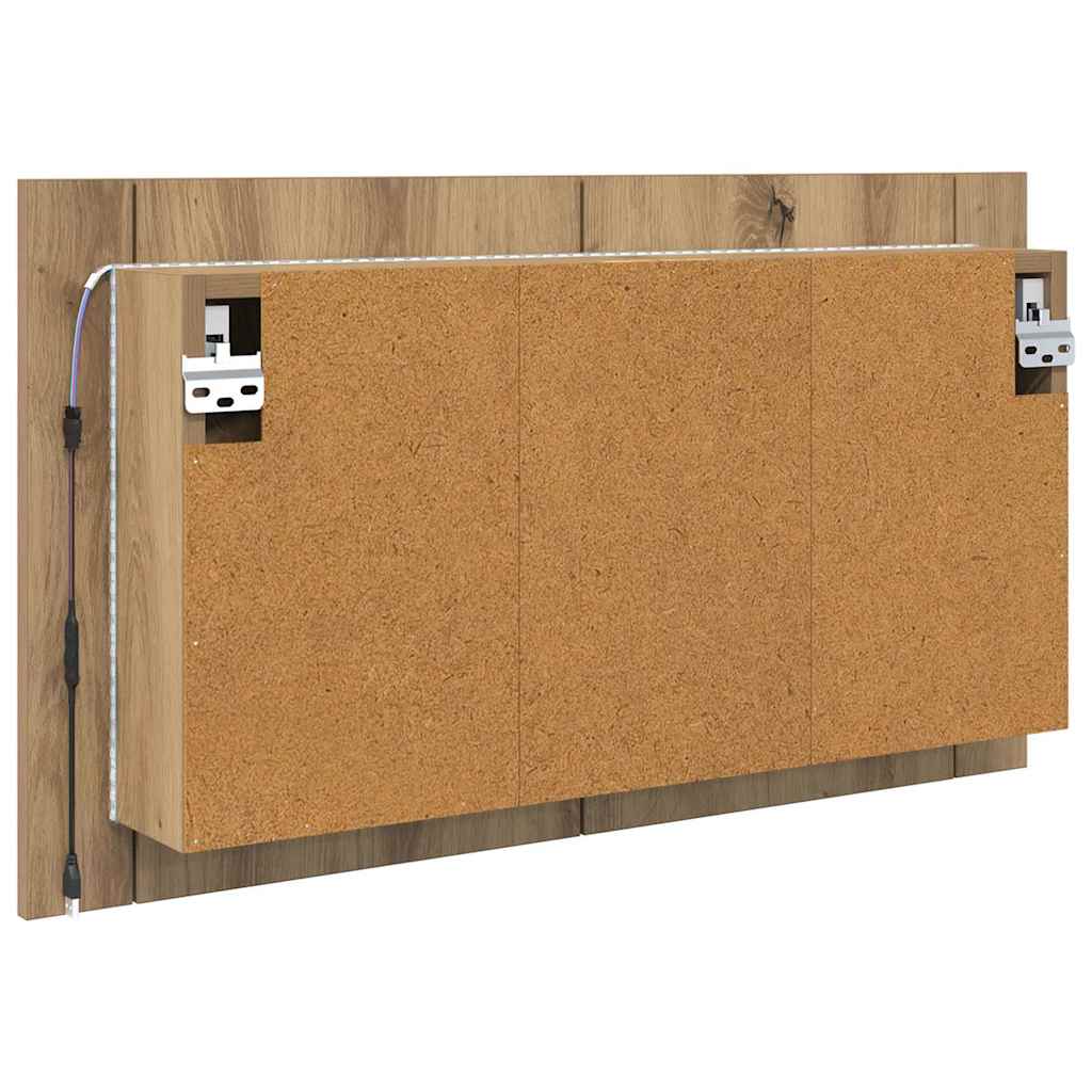 Kupaonski ormar s ogledalom Umjetnički hrast 80 x 12 x 45 cm