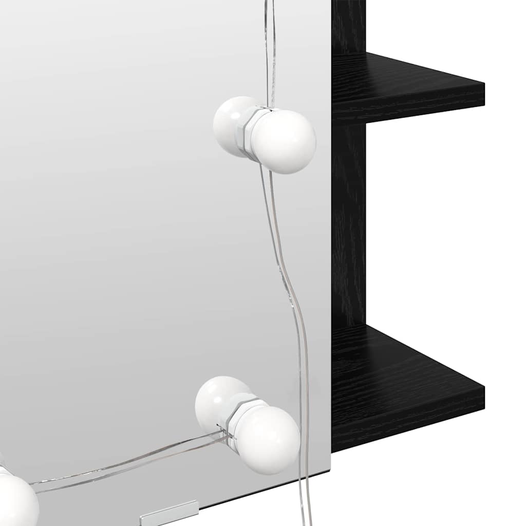 Ogledalo ormar Crni hrast 70 x 16,5 x 60 cm Konstruirano drvo
