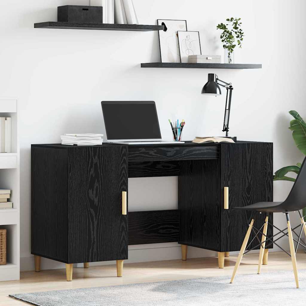 Stol Crni hrast Konstruirano drvo 140 x 50 x 75 cm