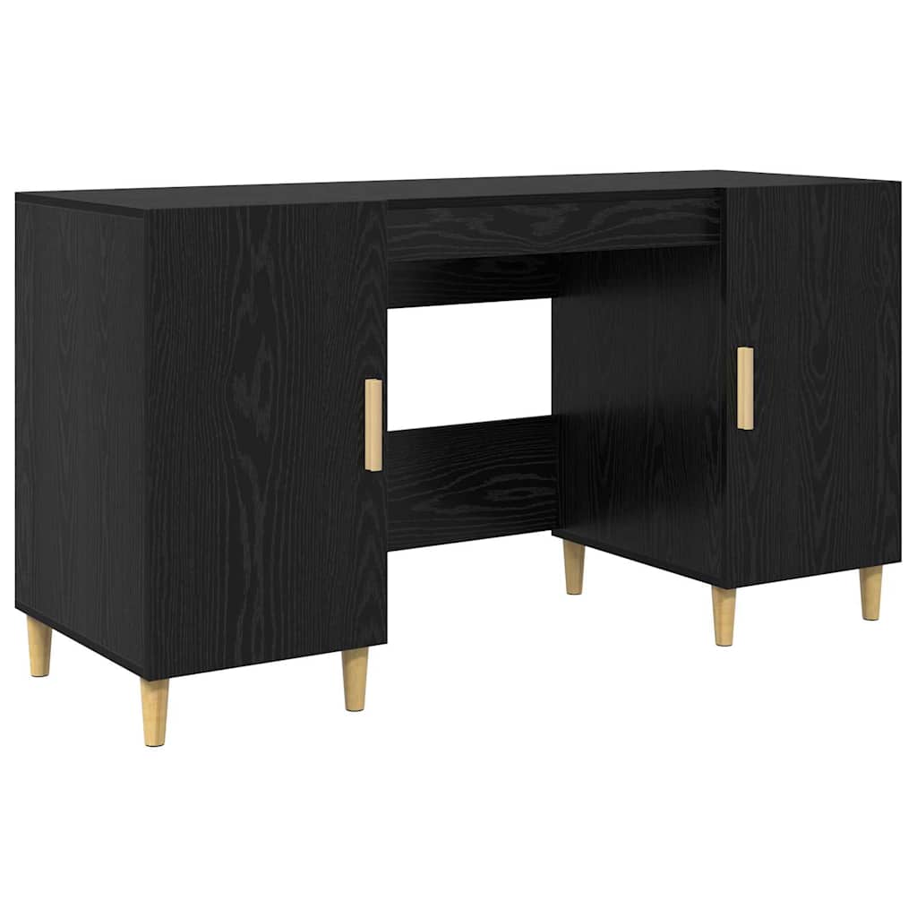 Stol Crni hrast Konstruirano drvo 140 x 50 x 75 cm
