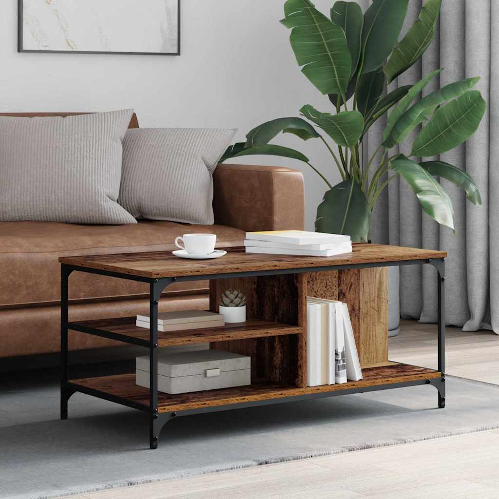 Kava Stol Staro drvo 100 x 50 x 45 cm Konstruirano drvo