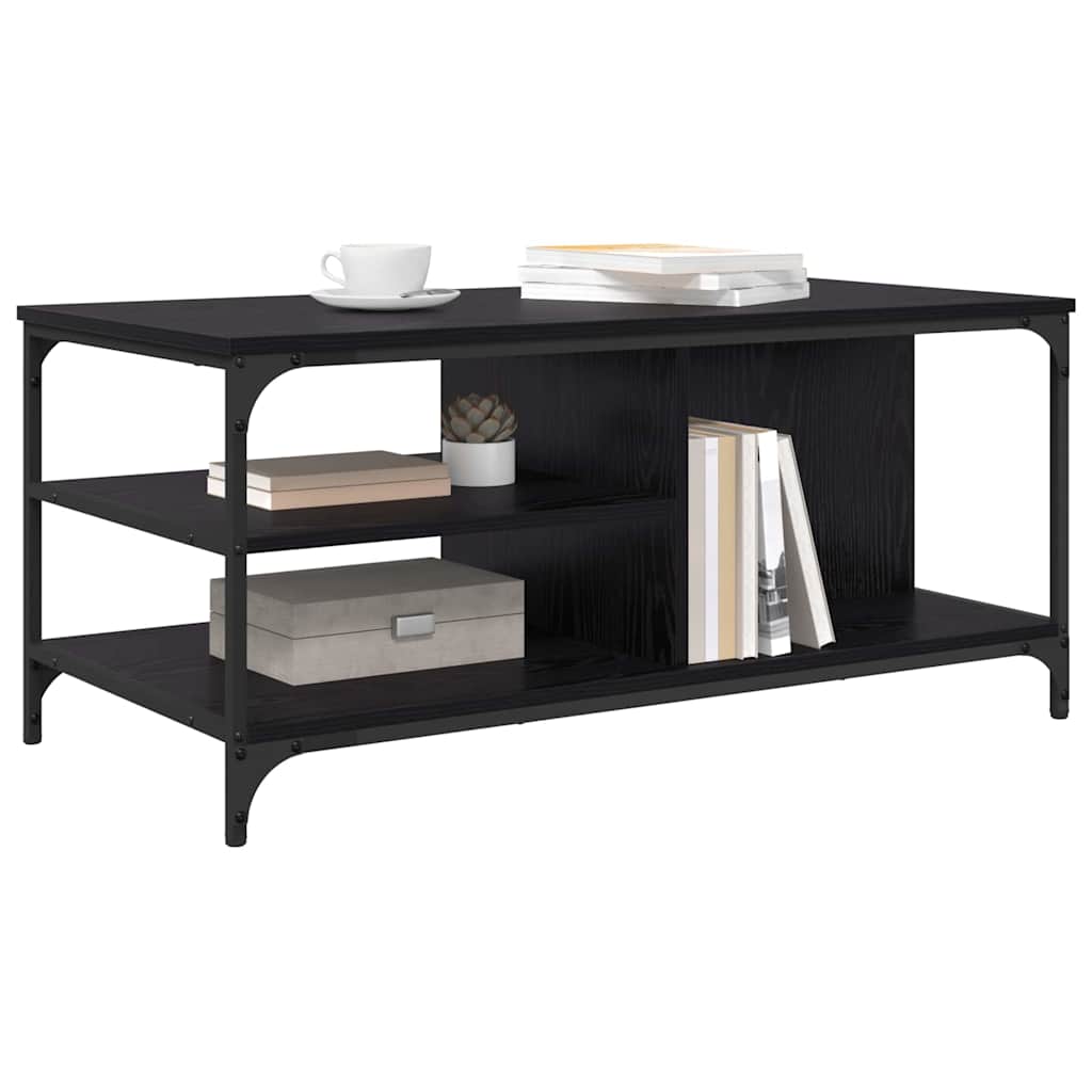 Kava Stol Crni hrast 100 x 50 x 45 cm Konstruirano drvo