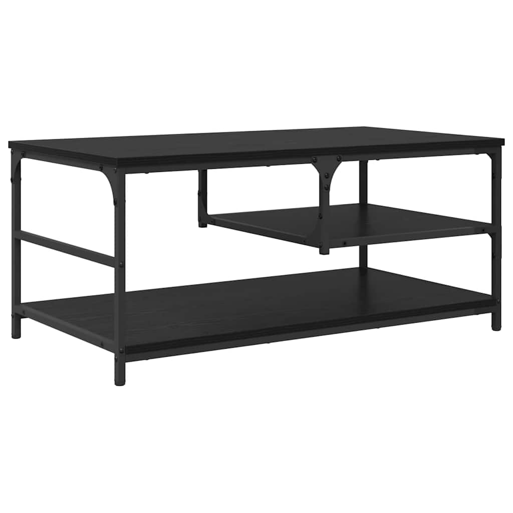 Kava Stol Crni hrast 90 x 49 x 40 cm Konstruirano drvo