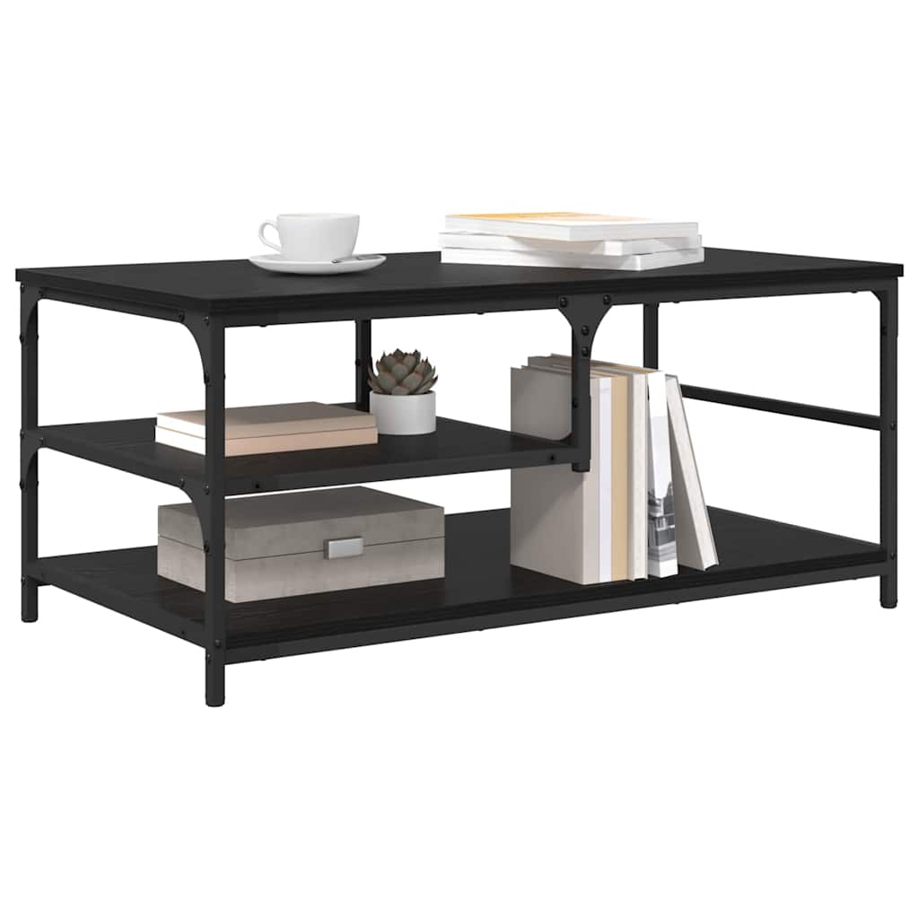 Kava Stol Crni hrast 90 x 49 x 40 cm Konstruirano drvo