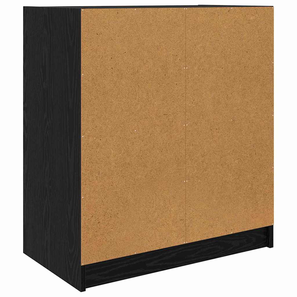 Pomoćni ormarić Crni hrast 68 x 37 x 75,5 cm Konstruirano drvo