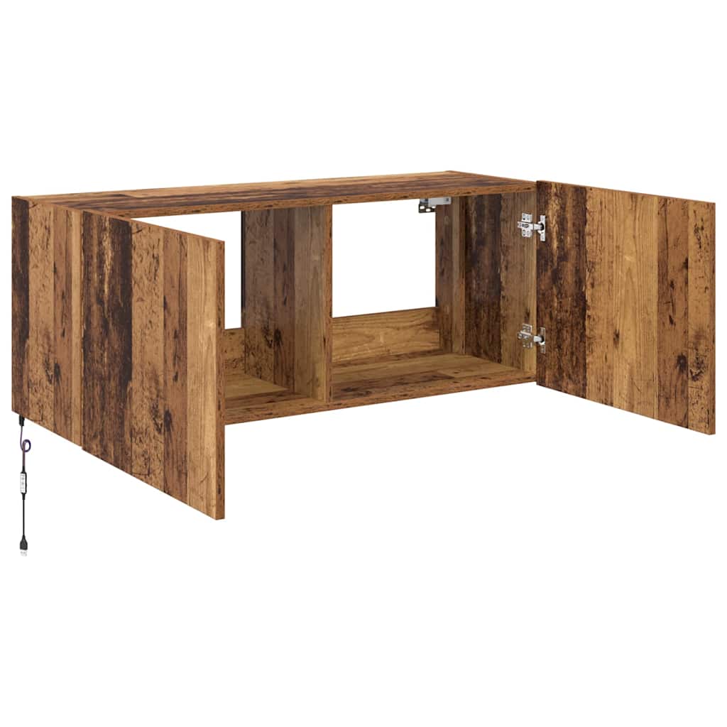 TV zidni ormar Staro drvo 100 x 35 x 41 cm Konstruirano drvo