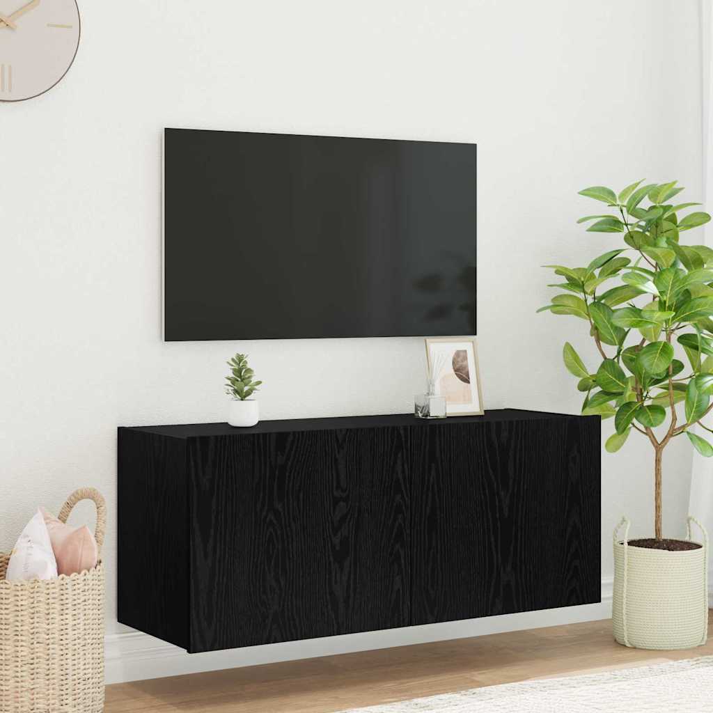 TV zidni ormar Crni hrast 100 x 35 x 41 cm Konstruirano drvo