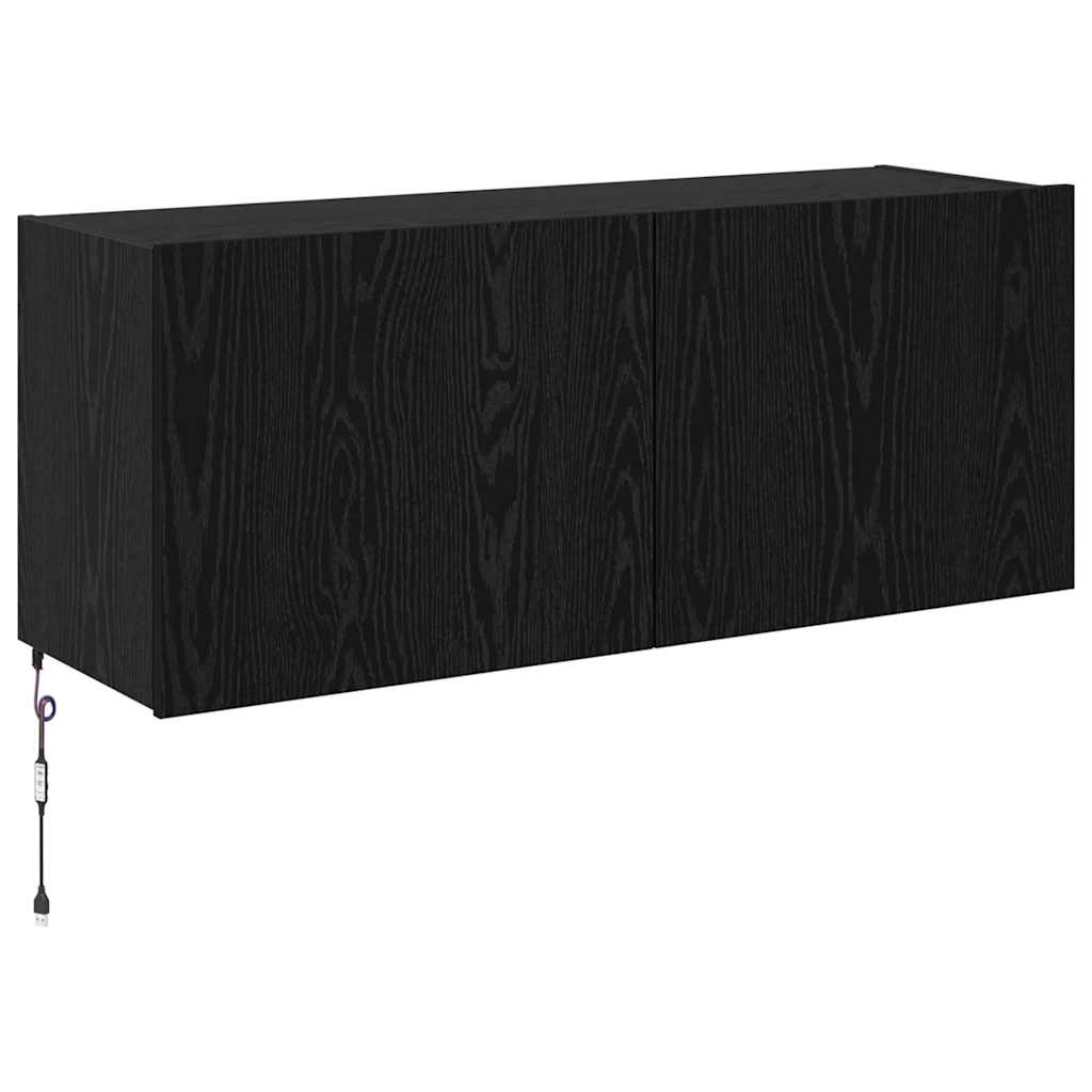 TV zidni ormar Crni hrast 100 x 35 x 41 cm Konstruirano drvo