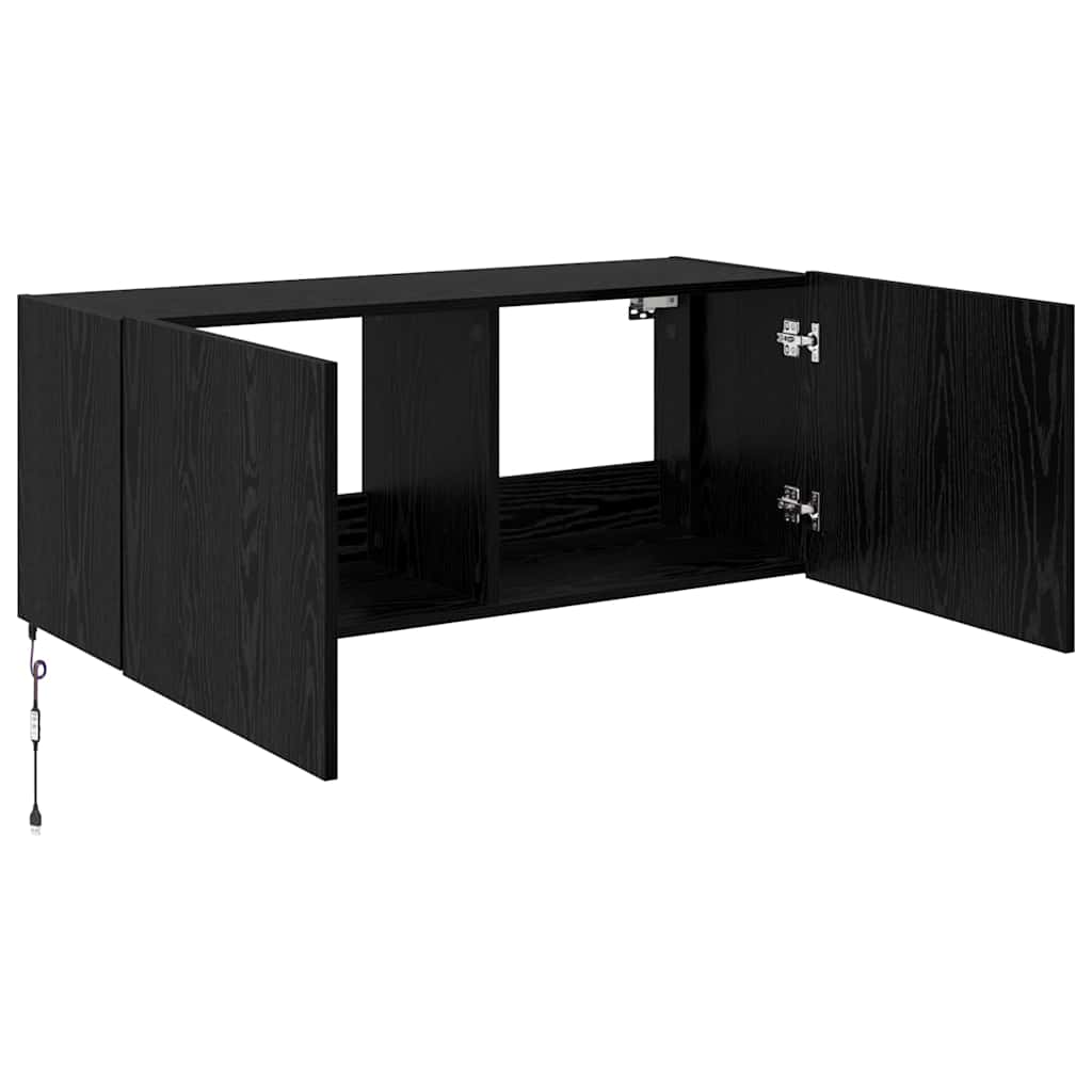 TV zidni ormar Crni hrast 100 x 35 x 41 cm Konstruirano drvo